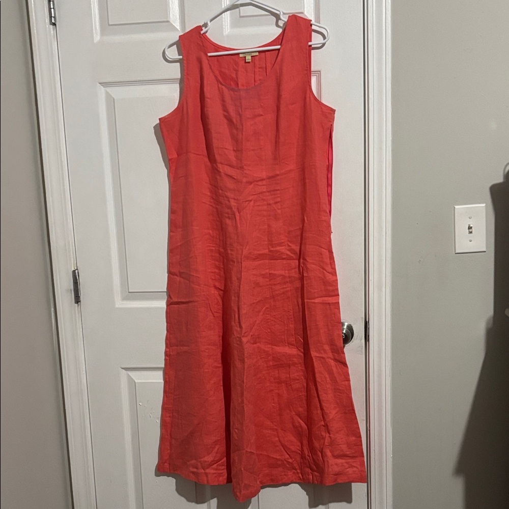Choices Coral Sleeveless Maxi Dress
